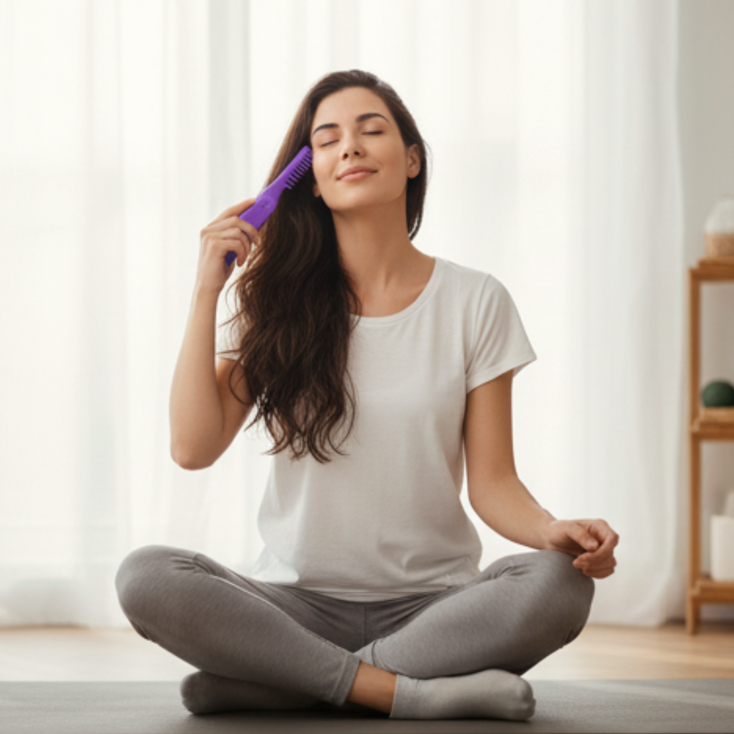 Electric Detangling Brush | Scalp Massage Hair Brush | Gentle Hair Detangler for All Hair Types