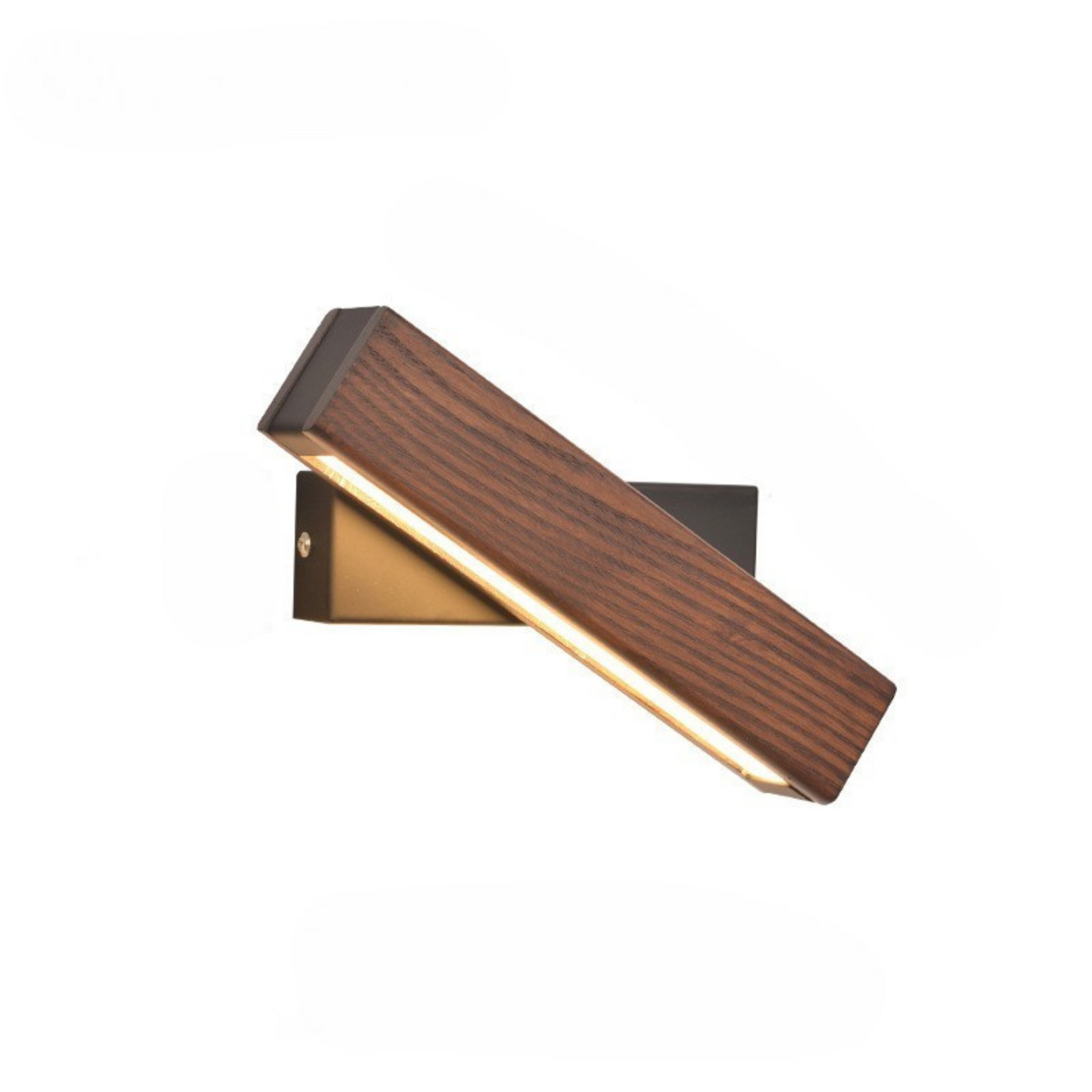 Rotatable Wooden LED Wall Light | Modern Minimalist Bedroom Lamp | Adjustable Wall Sconce