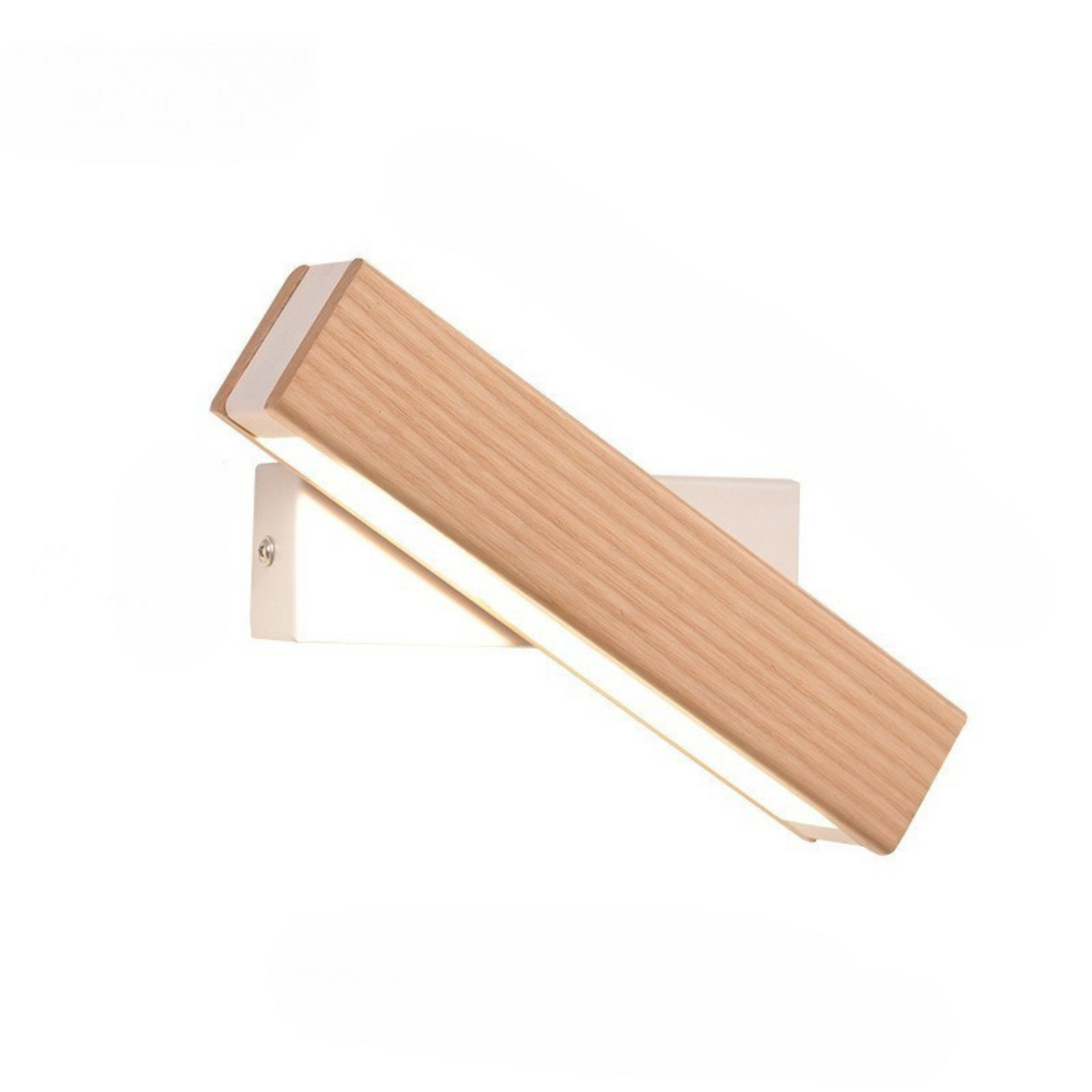 Rotatable Wooden LED Wall Light | Modern Minimalist Bedroom Lamp | Adjustable Wall Sconce