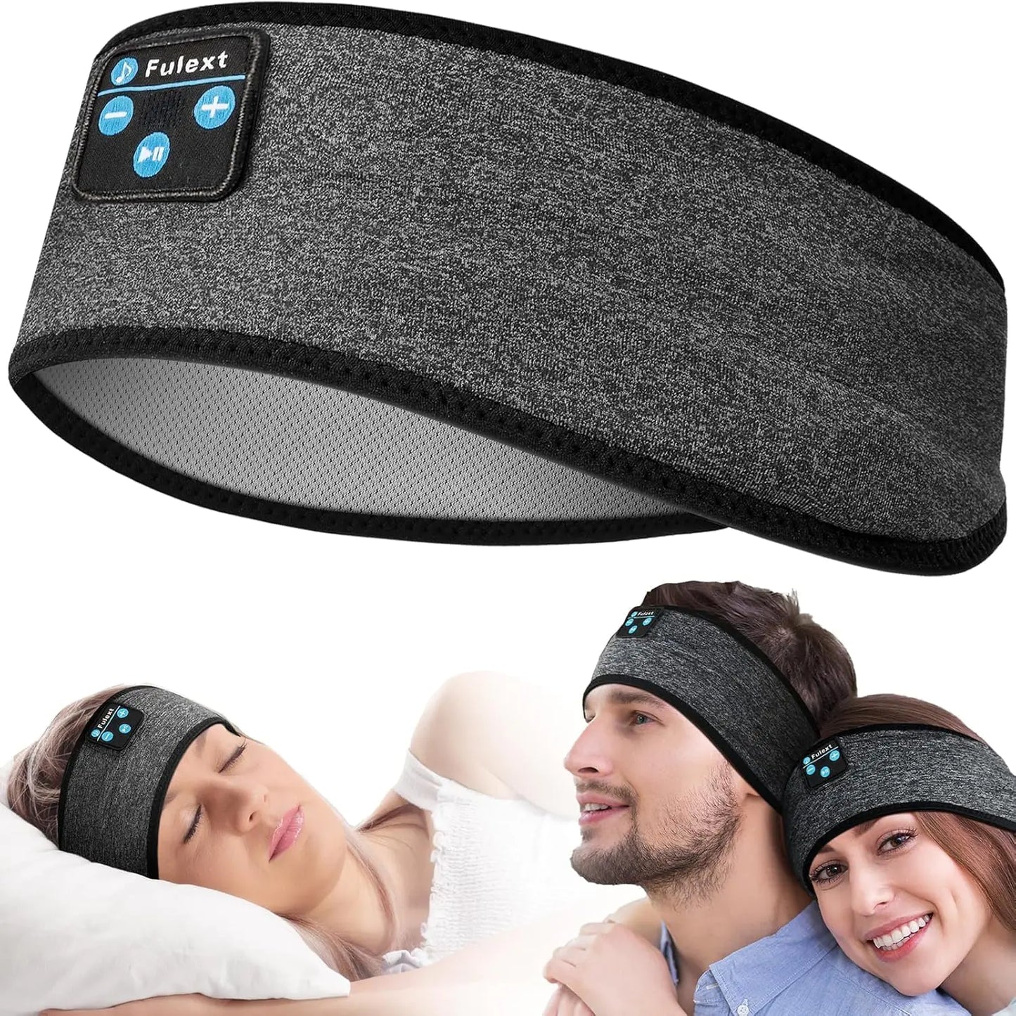 Fulext Bluetooth Sleep Headband Headphones – Wireless Music & Eye MaskBluetooth Sleep Headband with Headphones | Fulext Wireless Music Sleep Mask | Eye Mask for Sleeping
