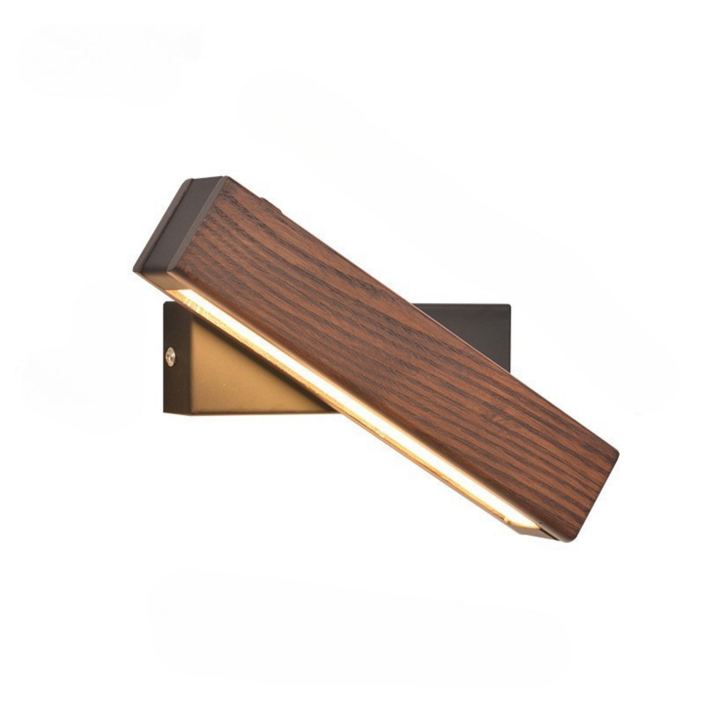 Rotatable Wooden LED Wall Light | Modern Minimalist Bedroom Lamp | Adjustable Wall Sconce