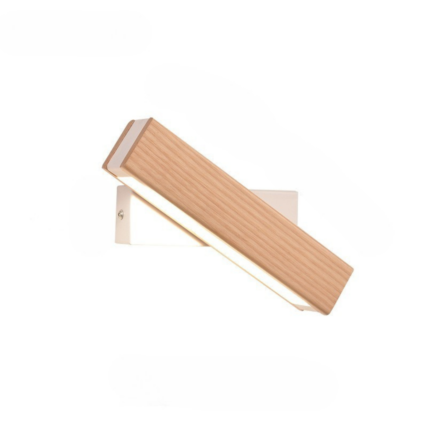 Rotatable Wooden LED Wall Light | Modern Minimalist Bedroom Lamp | Adjustable Wall Sconce