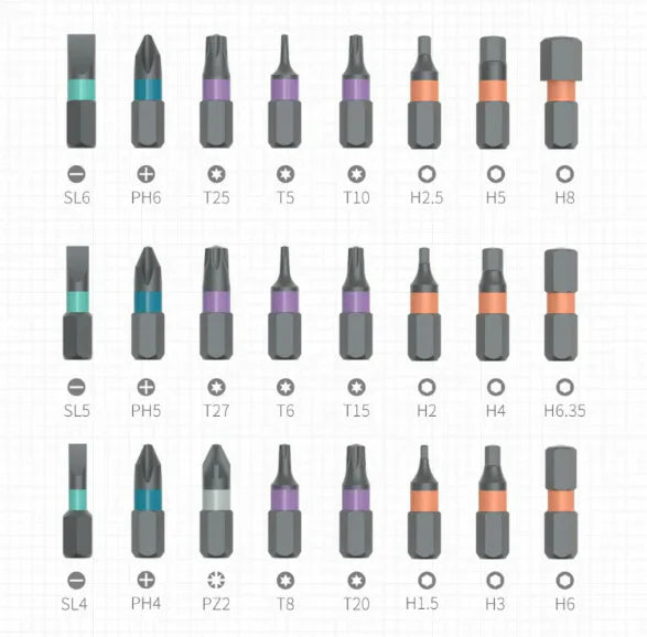 24-in-1 Ratchet Screwdriver Set with Handle | Multi Bit Screwdriver Kit | Repair Tool Set